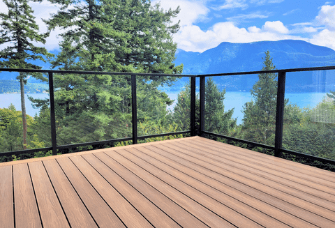 dekrail privacy glass types for exterior aluminum deck railings