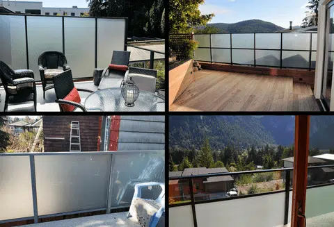 dekrail satin etch tempered safety privacy glass for deck railings